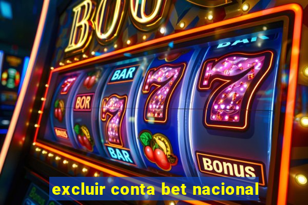 excluir conta bet nacional